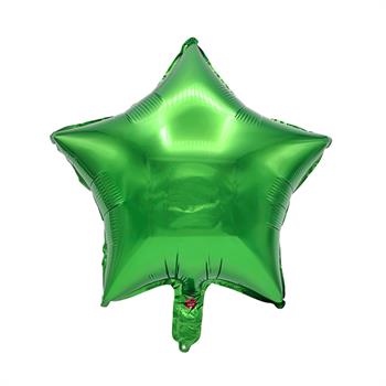 بادکنک فویلی ستاره سبز براق 18اینچ