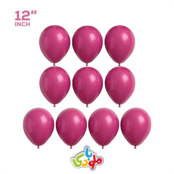 بادکنک لاتکس 12 اینچ سرخابی 10عددی