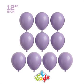 بادکنک لاتکس 12 اینچ یاسی بسته 10 عددی